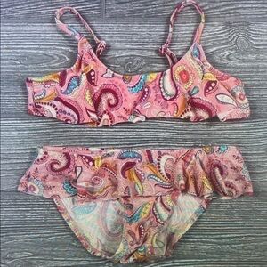 Paisley Pink Kids Swim Bikini